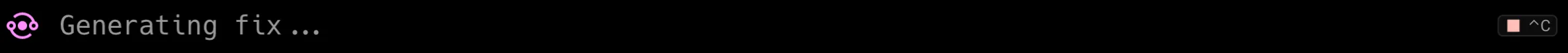 Suggested code diff with options to dismiss or accept the proposed fix.